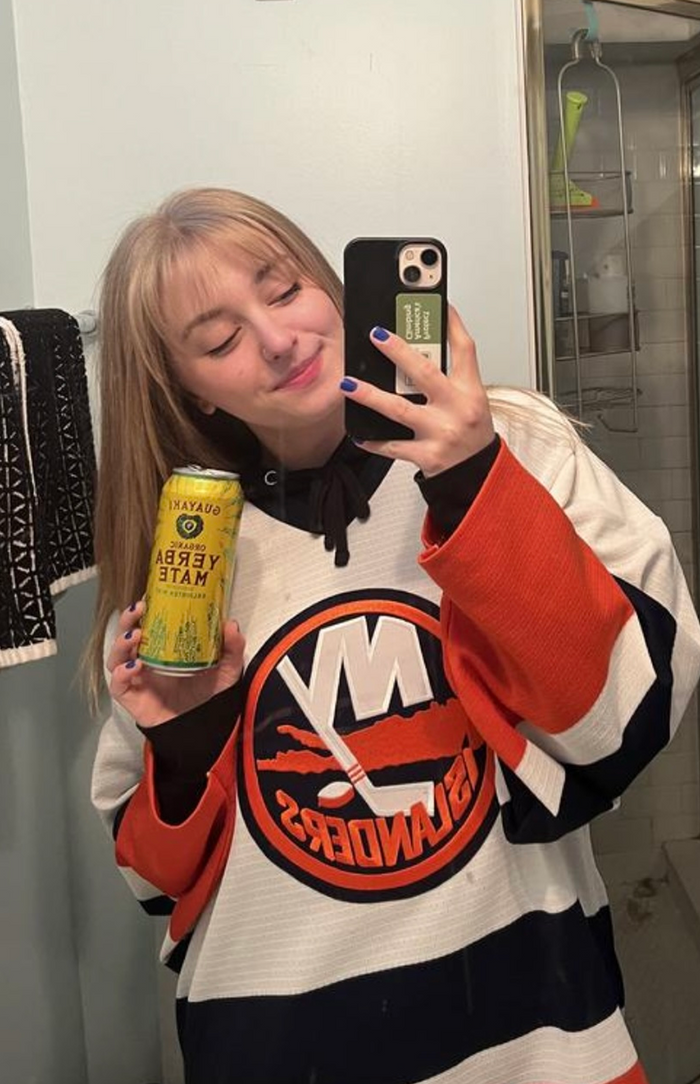 @CBSChad shares a photo holding a can of Enlighten Mint